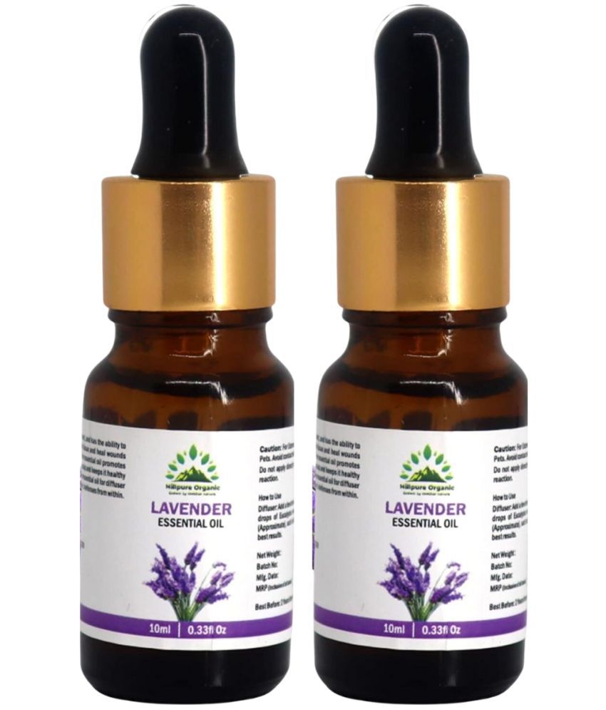     			Hillpure Organic Lavender Essential Oil 10 mL ( Pack of 2 )