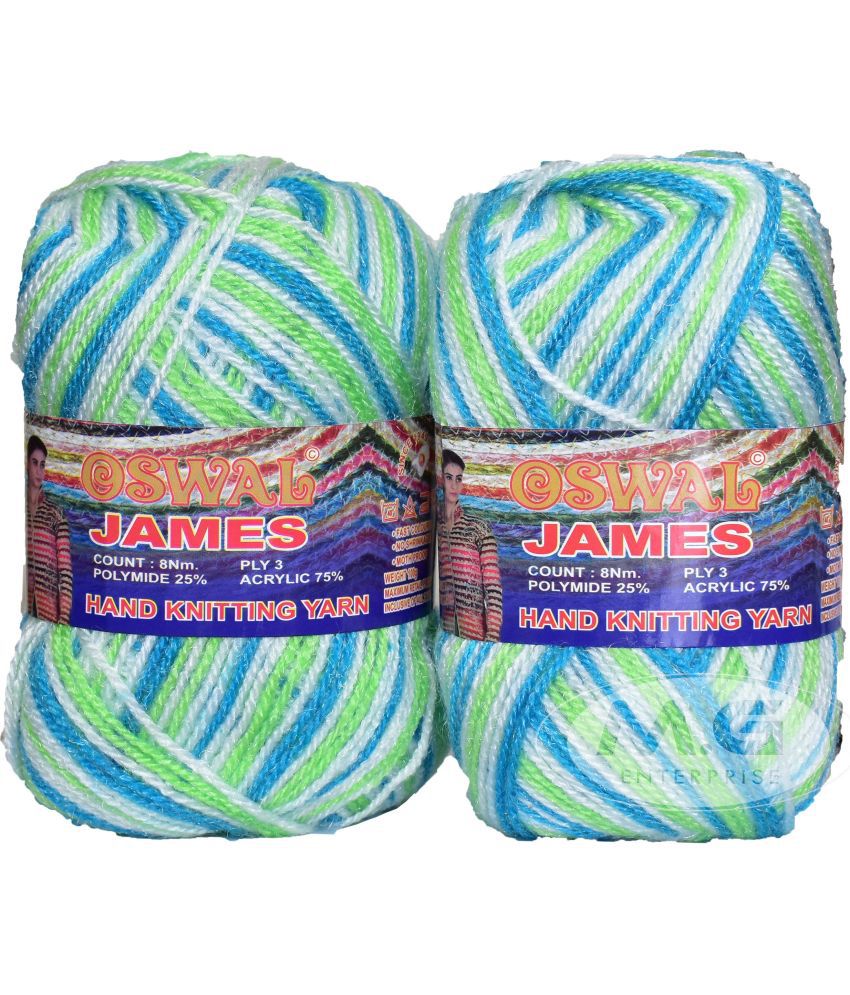     			James Knitting  Yarn Wool, Parrot Teal Ball 700 gm  Best Used with Knitting Needles, Crochet Needles  Wool Yarn for Knitting