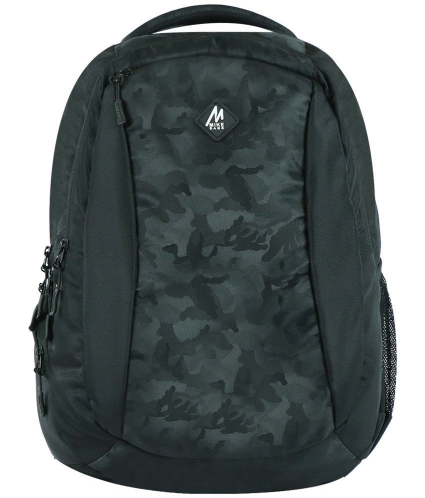     			MIKE 30 Ltrs Black Polyester College Bag