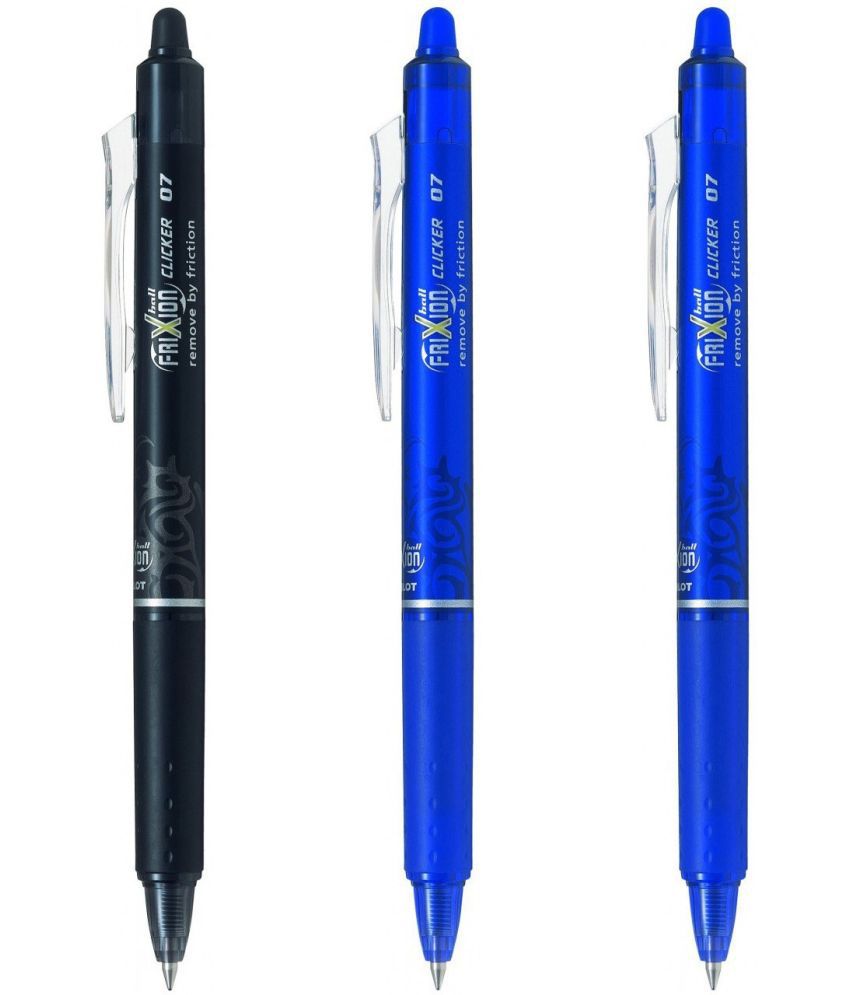     			PILOT Frixion (Black/Blue - Pack of 3) Roller Ball Pen
