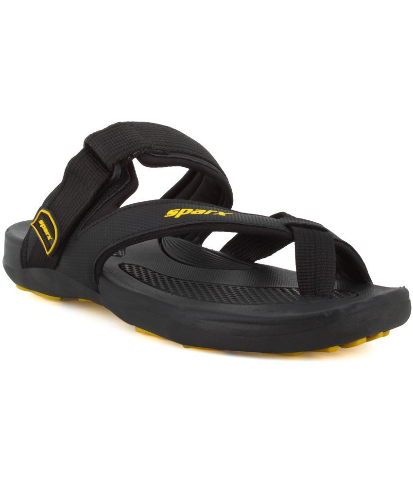     			Sparx Black Men's Thong Flip Flop