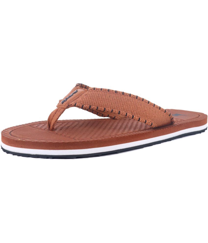     			Sparx Tan Men's Thong Flip Flop