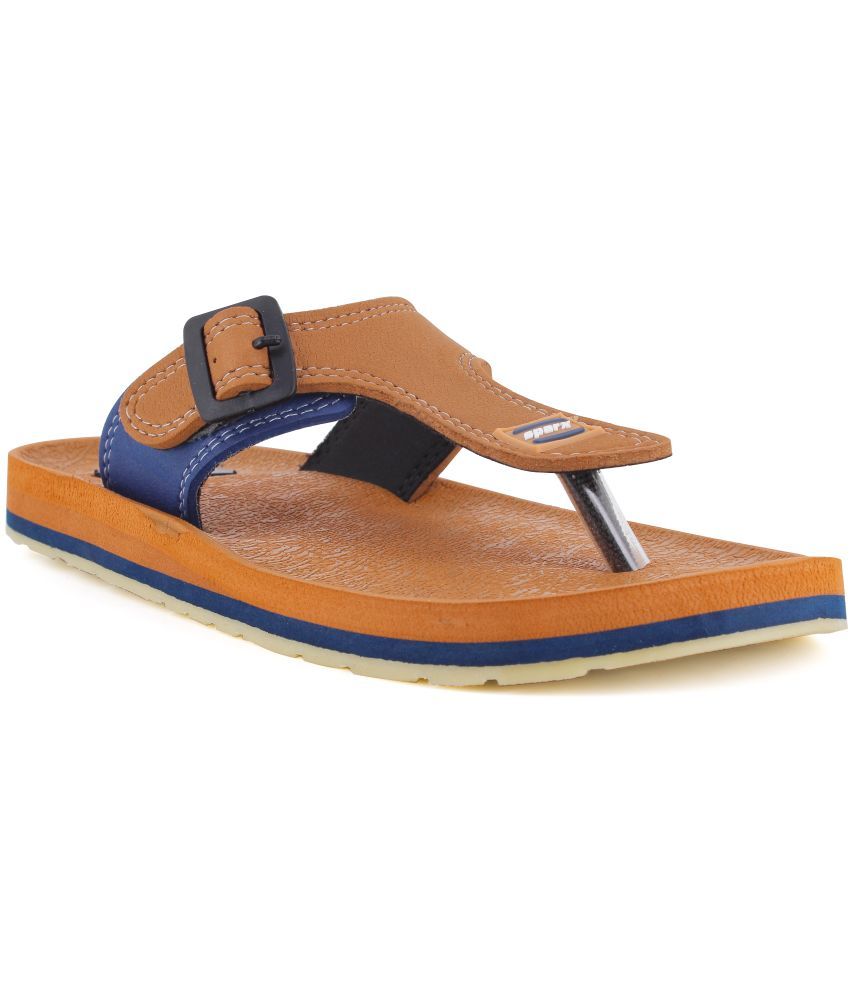     			Sparx Tan Men's Thong Flip Flop