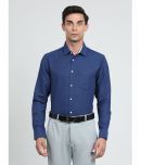 IVOC Cotton Blend Regular Fit Full Sleeves Men's Formal Shirt - Navy Blue ( Pack of 1 )