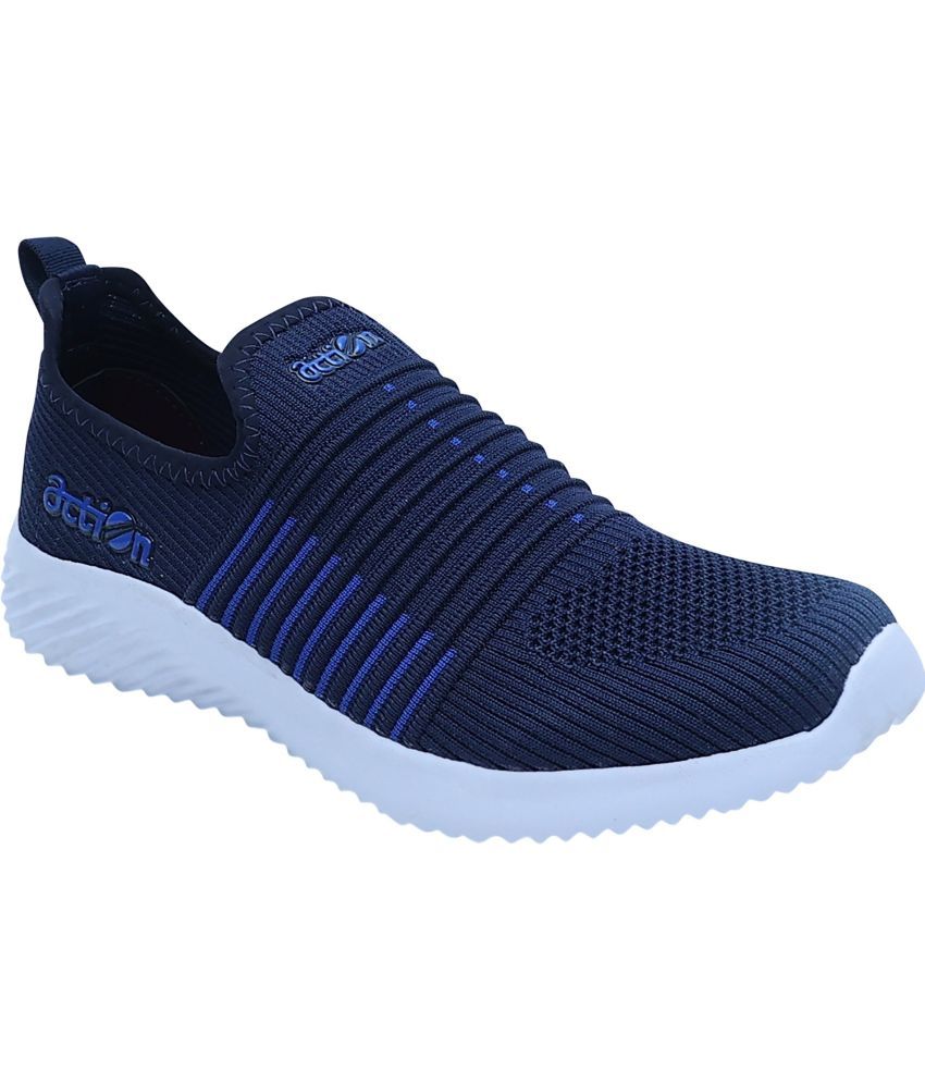     			Action Sports Shoes Navy Men's Sports Running Shoes