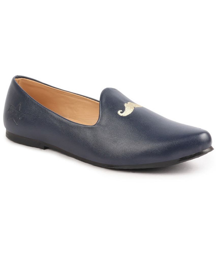     			Fausto Blue Men's Designer Shoes