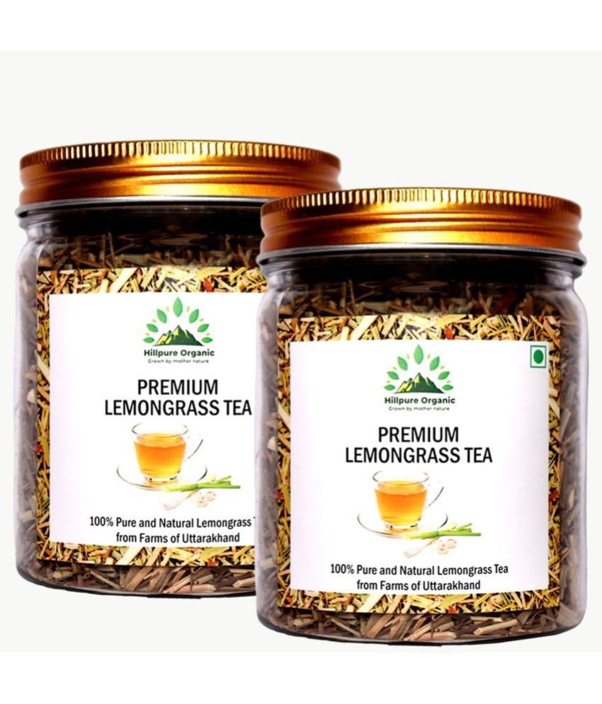     			Hillpure Organic Lemongrass Tea Loose Leaf 75 gm Pack of 2