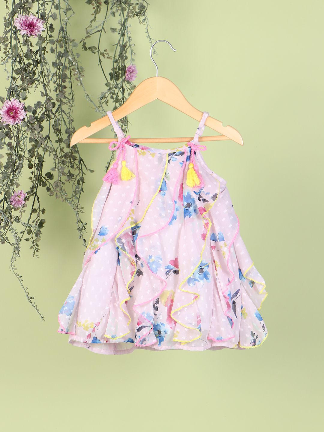     			Nauti Nati Multicolor Polyester Baby Girl Dress ( Pack of 1 )