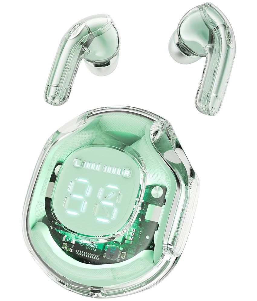     			Tecsox Ultrapod Pro In Ear Bluetooth Earbuds | 5 Hr PlayTime | IPX4(Splash Proof) Powerfull Bass TWS-Bluetooth Headphone V 5.1 Green