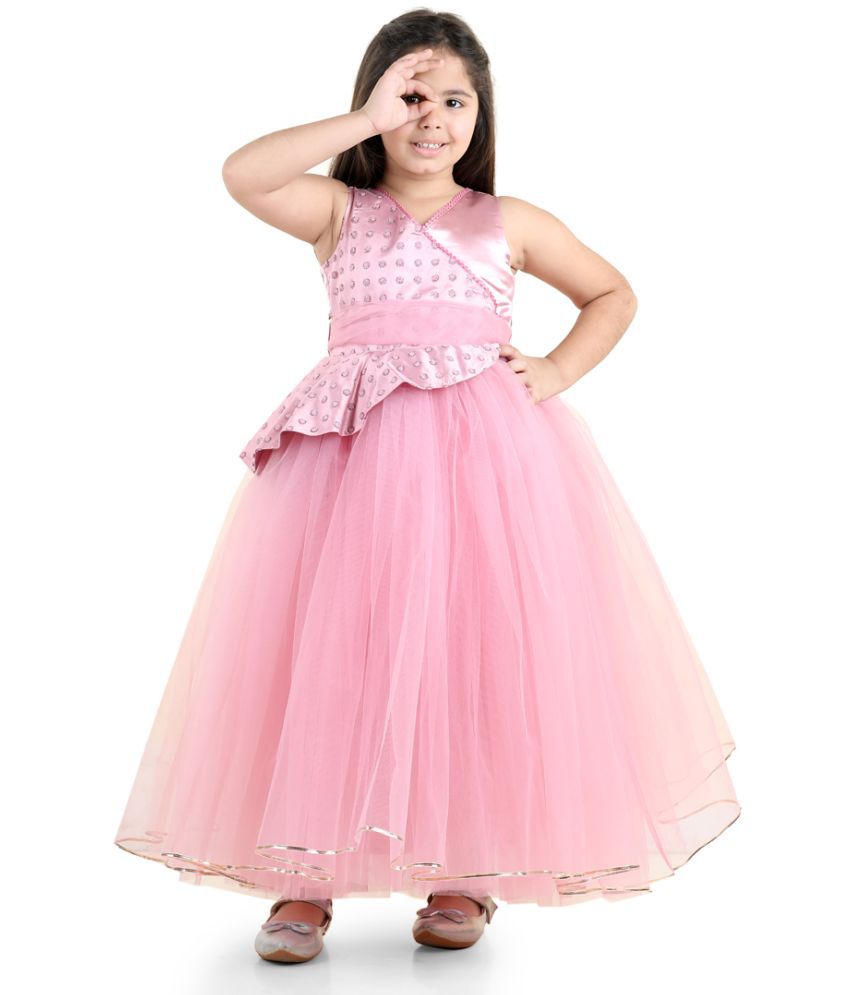     			Toy Balloon Kids Pink Net Girls Gown ( Pack of 1 )