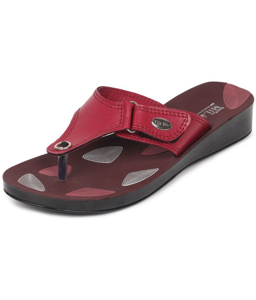     			Action Maroon Women's Slipper