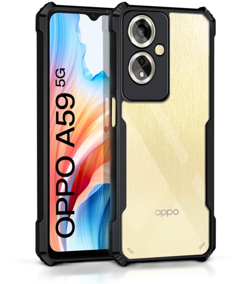     			Bright Traders Shock Proof Case Compatible For Polycarbonate OPPO A59 5G ( Pack of 1 )