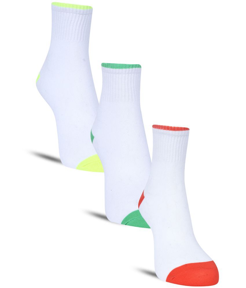     			Dollar Cotton Blend Men's Colorblock Green Ankle Length Socks ( Pack of 3 )