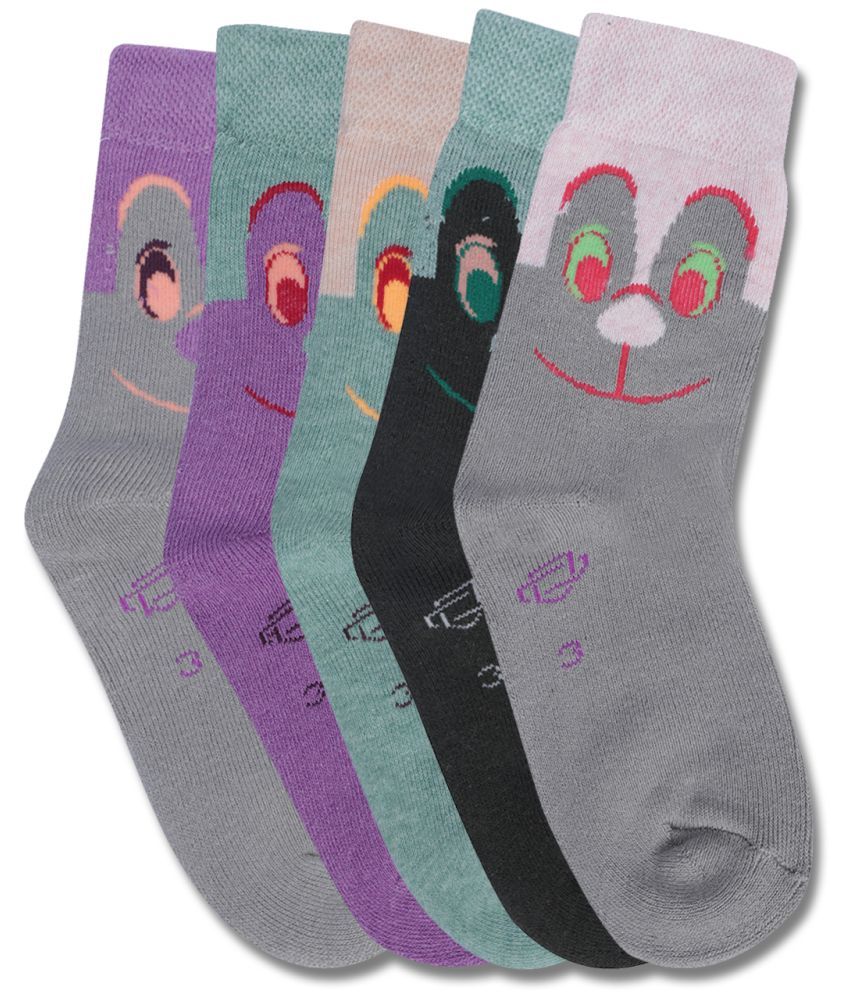     			Dollar Multicolor Cotton Blend Boy's Ankle Length Socks ( Pack of 5 )