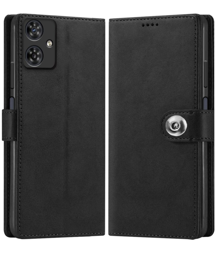     			Fashionury Black Flip Cover Leather Compatible For Motorola G54 5G ( Pack of 1 )