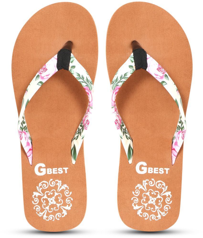     			GBest Tan Women's Thong Flip Flop