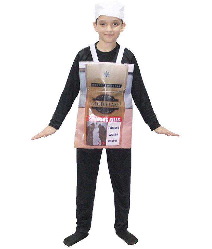     			Kaku Fancy Dresses Smoking Cigarette Costume/Tobacco Cigarette Fag Packet Novelty Funny Fancy Dress Costume/Object Social Awareness Fancy Dress -Multicolor, 3-8 Years, For Unisex