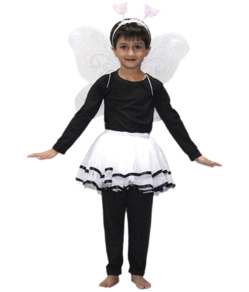     			Kaku Fancy Dresses Tu Tu Skirt Costume For Western Dance -White, 3-4 Years, For Girls