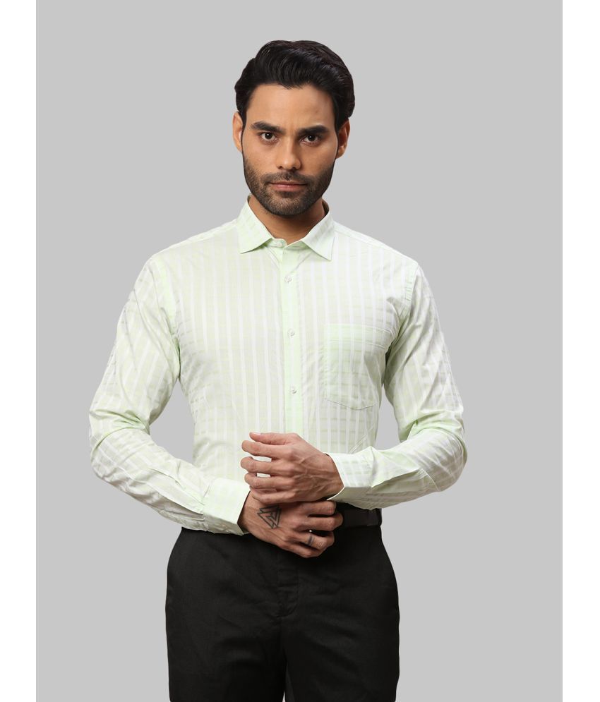     			Park Avenue Cotton Slim Fit Full Sleeves Men's Formal Shirt - Green ( Pack of 1 )