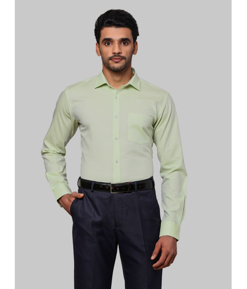     			Park Avenue Cotton Slim Fit Full Sleeves Men's Formal Shirt - Green ( Pack of 1 )