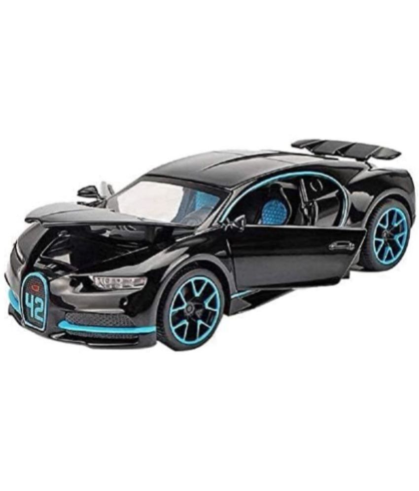     			sevriza Diecast  Alloy Metal Pull Back Die-Cast Car Scale Model Pullback with Sound Light Mini Auto Toy car for Kids Best Gifts Toys for Kids Boys (Black Color)