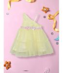 Nauti Nati Pack of 1 Baby Girls Polyester Dress ( Yellow )