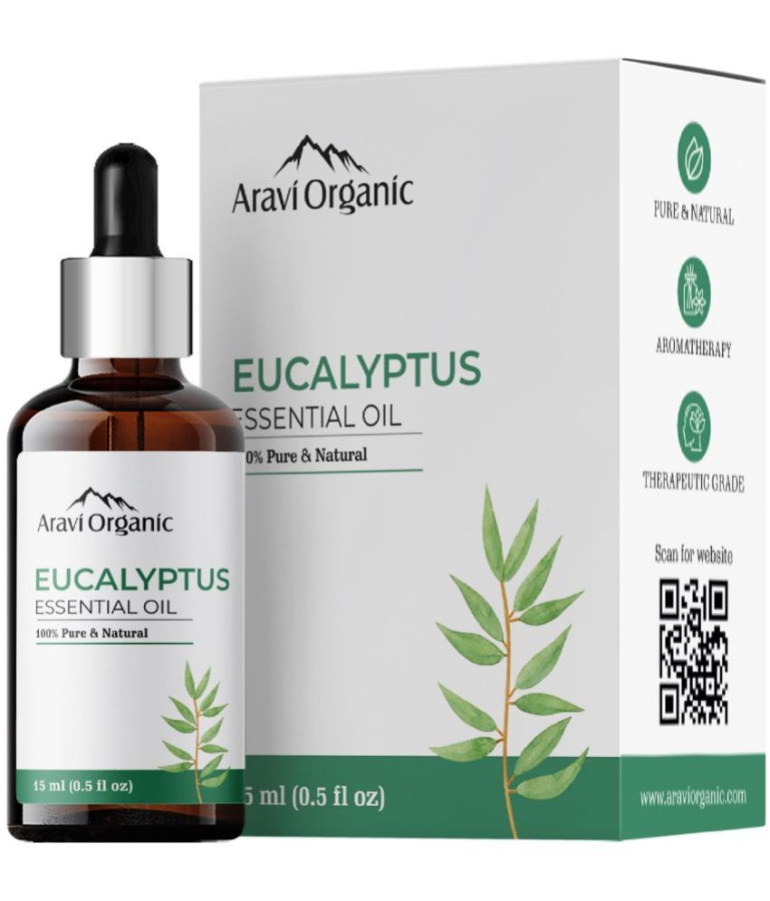     			Aravi Organic Eucalyptus Essential Oil Pure Natural Aromatherapy Oil for Skin & Hair Care 15ml