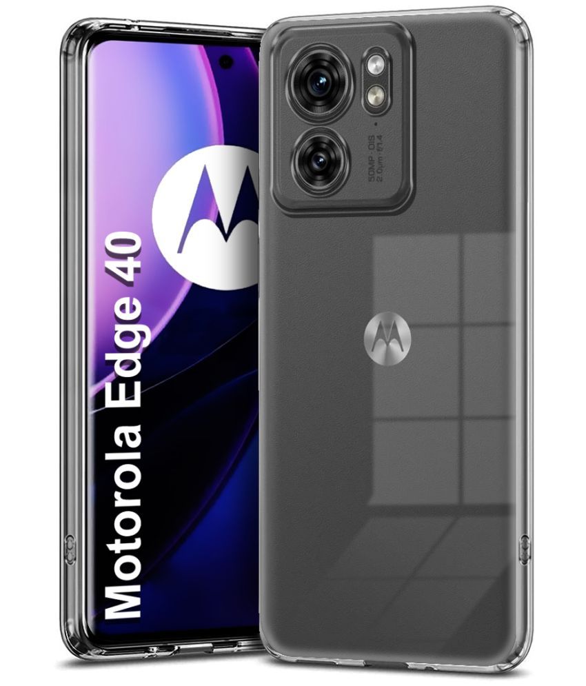     			Fashionury Plain Cases Compatible For Silicon Motorola Moto Edge 40 ( Pack of 1 )