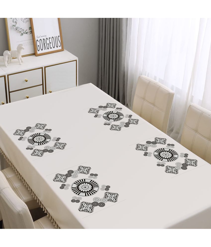     			PVC Ethnic Rectangle Table Mats ( 43 cm x 29 cm ) Pack of 4 - Black