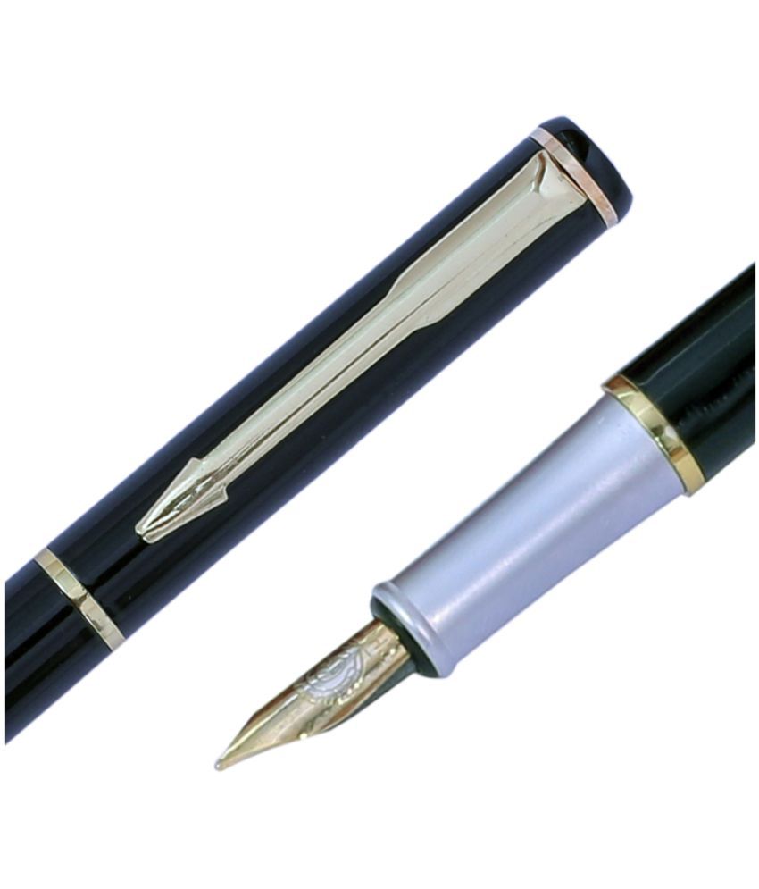     			OCULUS Black Medium Line Fountain Pen ( Pack of 1 )