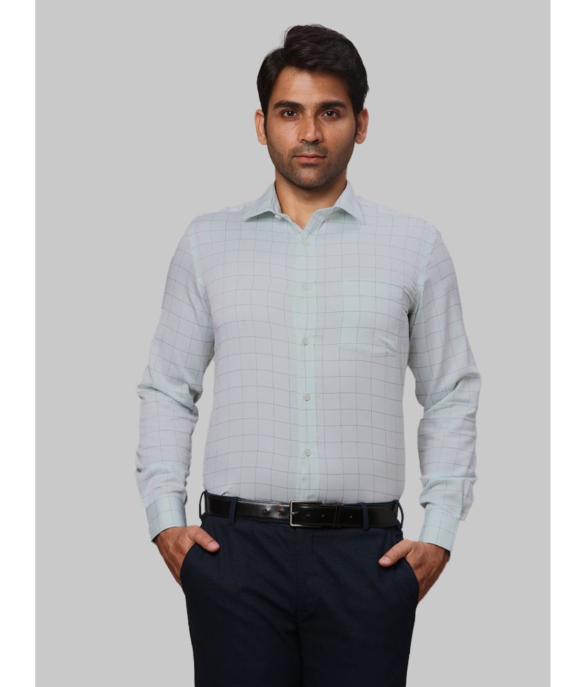     			Park Avenue Cotton Regular Fit Full Sleeves Men's Formal Shirt - Green ( Pack of 1 )