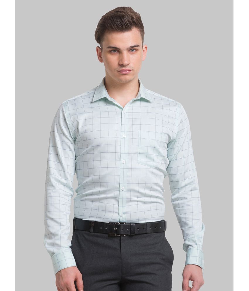     			Park Avenue Cotton Slim Fit Full Sleeves Men's Formal Shirt - Green ( Pack of 1 )