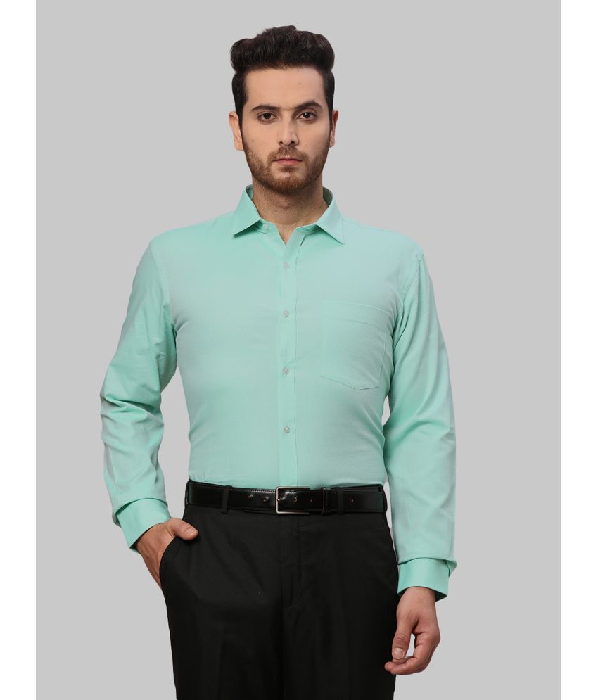     			Park Avenue Cotton Slim Fit Full Sleeves Men's Formal Shirt - Green ( Pack of 1 )