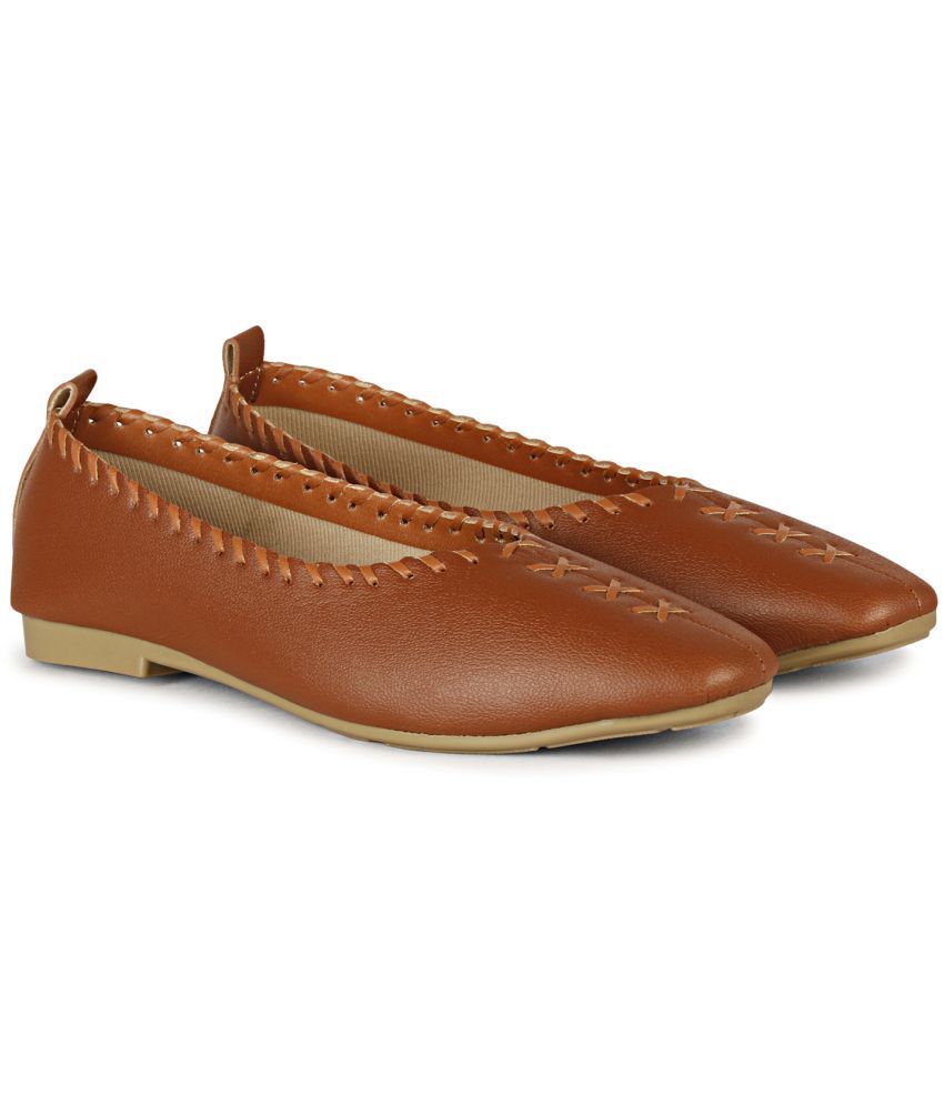     			Saheb Brown Women's Casual Ballerinas