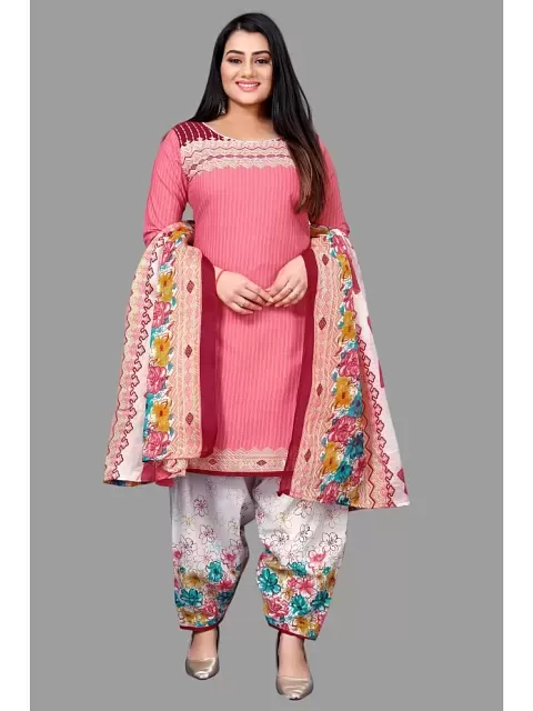 Designer Cotton With Embroidery Dress Material at Rs.399/Piece in surat  offer by Thankar India E commerce