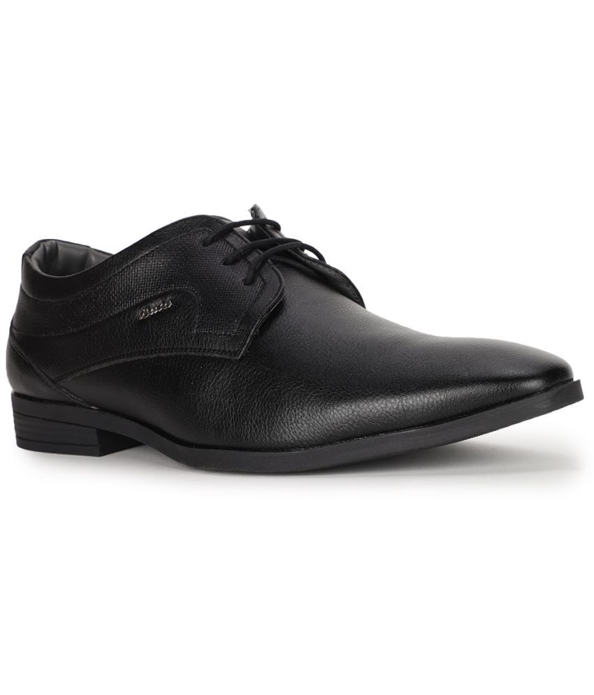     			Bata Black Men's Derby Formal Shoes
