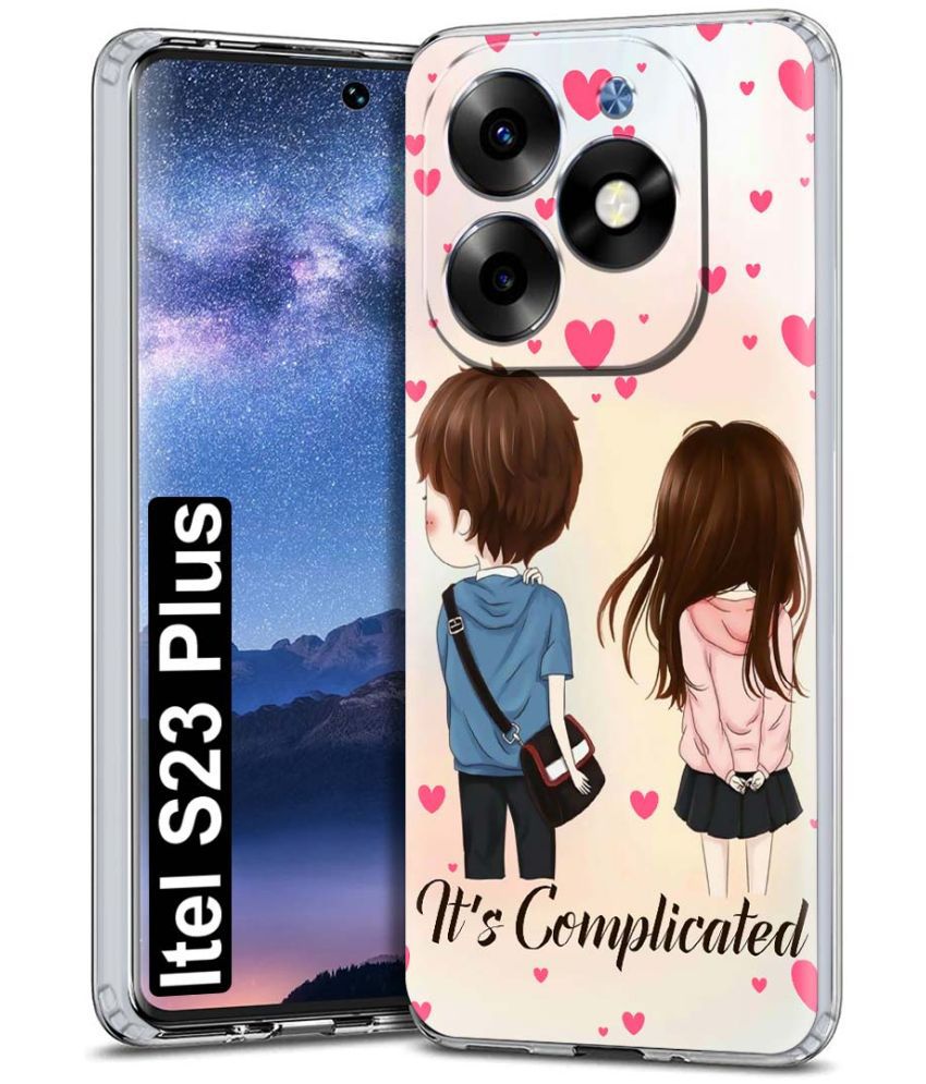     			Fashionury Multicolor Printed Back Cover Silicon Compatible For Itel S23 Plus ( Pack of 1 )