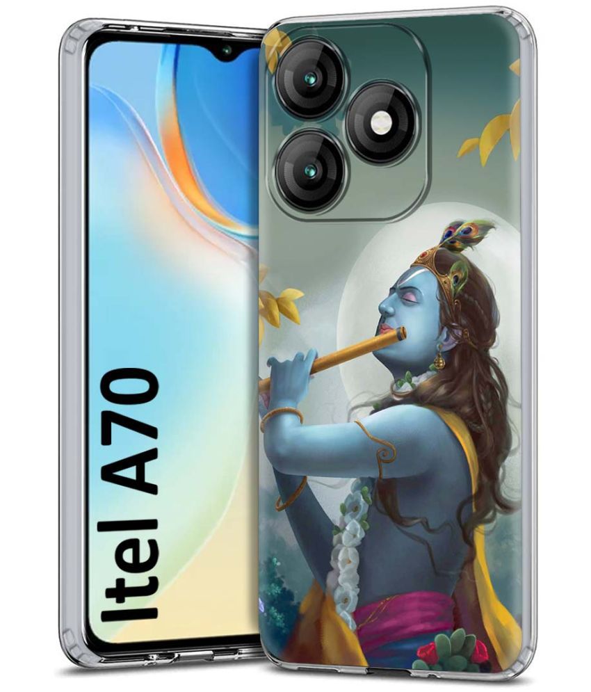     			Fashionury Multicolor Printed Back Cover Silicon Compatible For Itel A70 ( Pack of 1 )