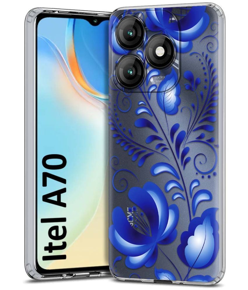     			Fashionury Multicolor Printed Back Cover Silicon Compatible For Itel A70 ( Pack of 1 )