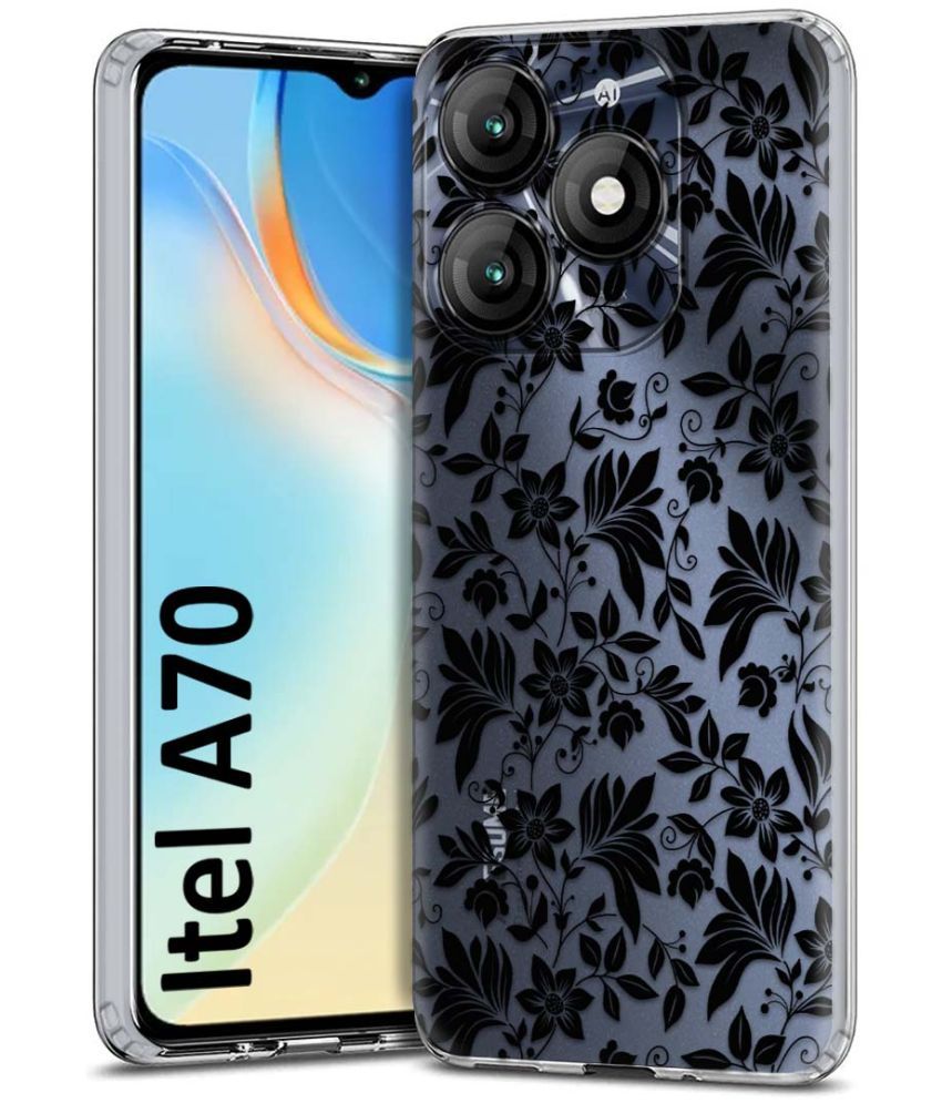     			Fashionury Multicolor Printed Back Cover Silicon Compatible For Itel A70 ( Pack of 1 )