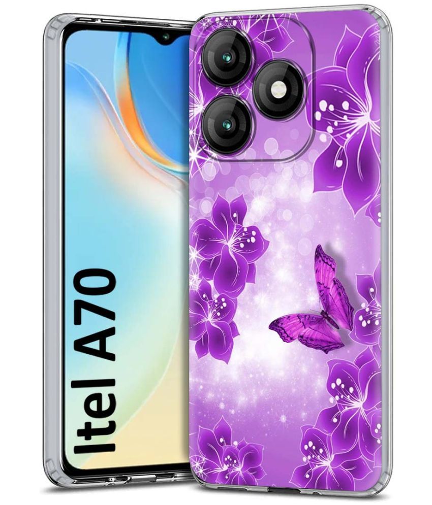     			Fashionury Multicolor Printed Back Cover Silicon Compatible For Itel A70 ( Pack of 1 )