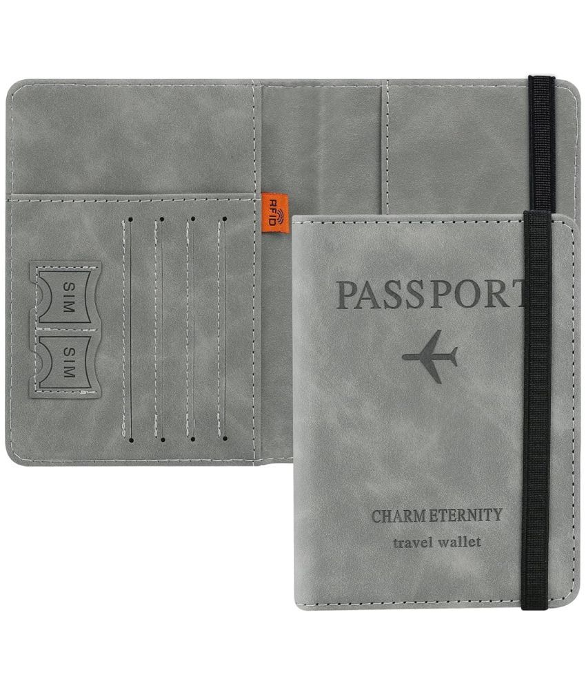     			GEEO Passport cover Leather Multi Color Passport Holder