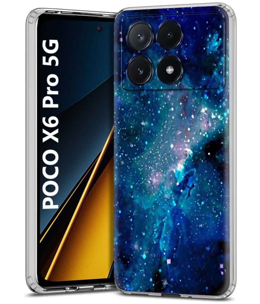     			NBOX Multicolor Printed Back Cover Silicon Compatible For POCO X6 Pro 5G ( Pack of 1 )