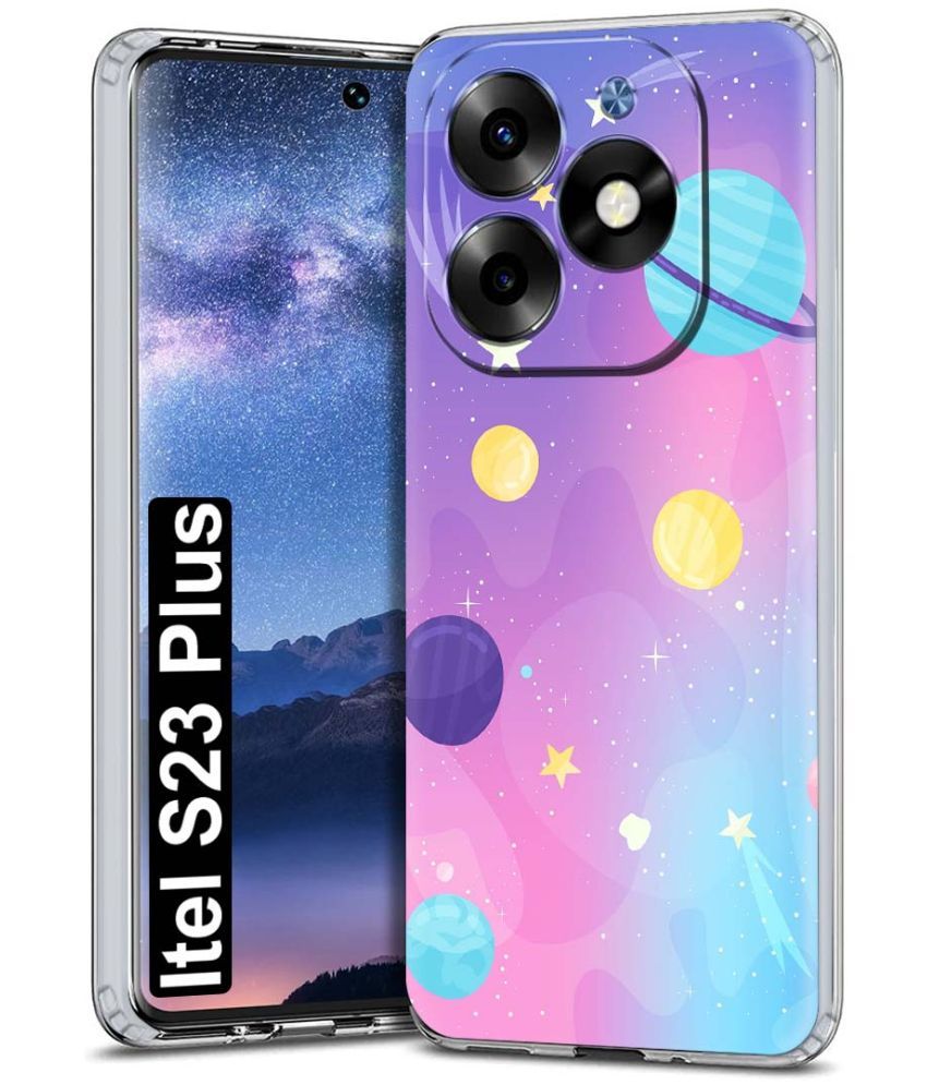     			NBOX Multicolor Printed Back Cover Silicon Compatible For Itel S23 Plus ( Pack of 1 )