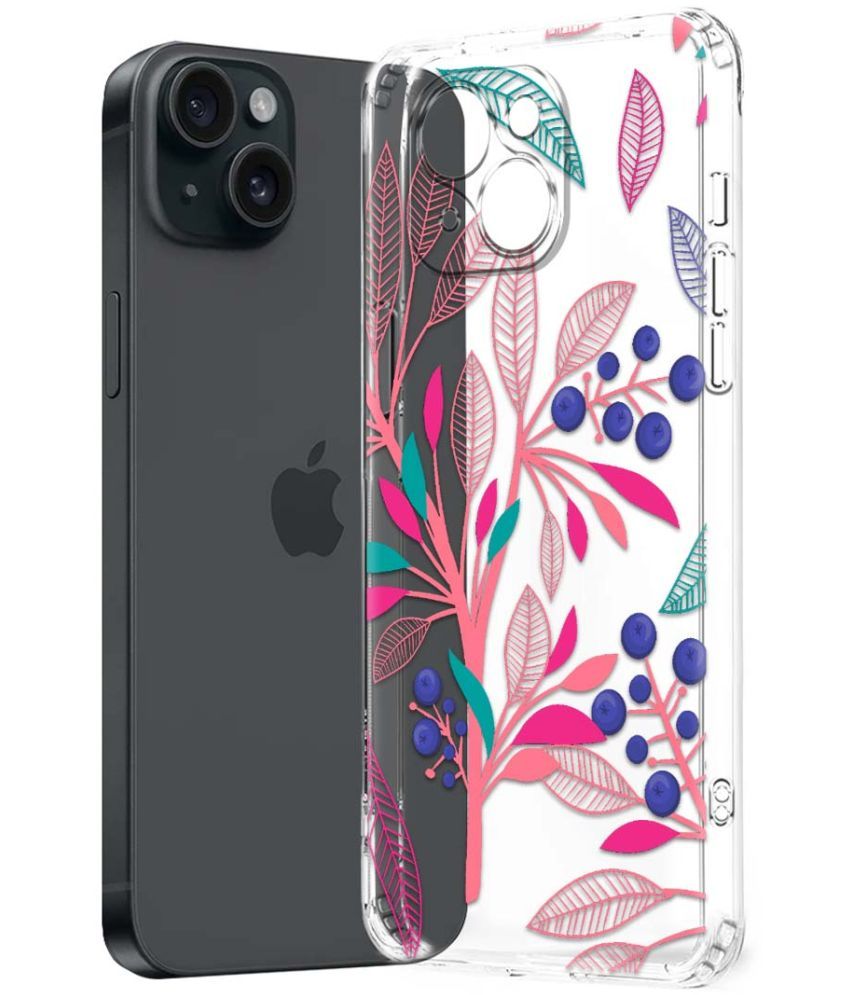     			NBOX Multicolor Printed Back Cover Silicon Compatible For Apple iPhone 15 Plus ( Pack of 1 )