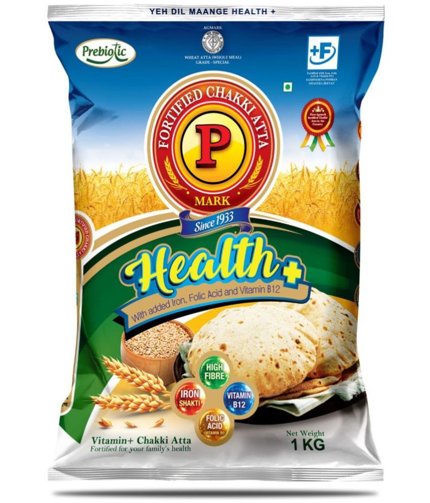     			P Mark 100% Whole Wheat Flour (Atta) 1 kg