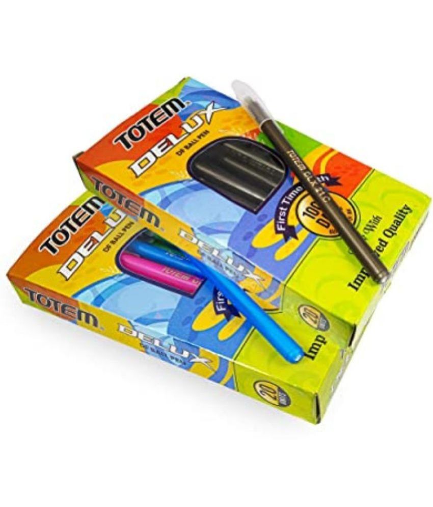     			Totem Delx Ball Pens | 40 Pcs (20 Blue Ink & 20 Black Ink)