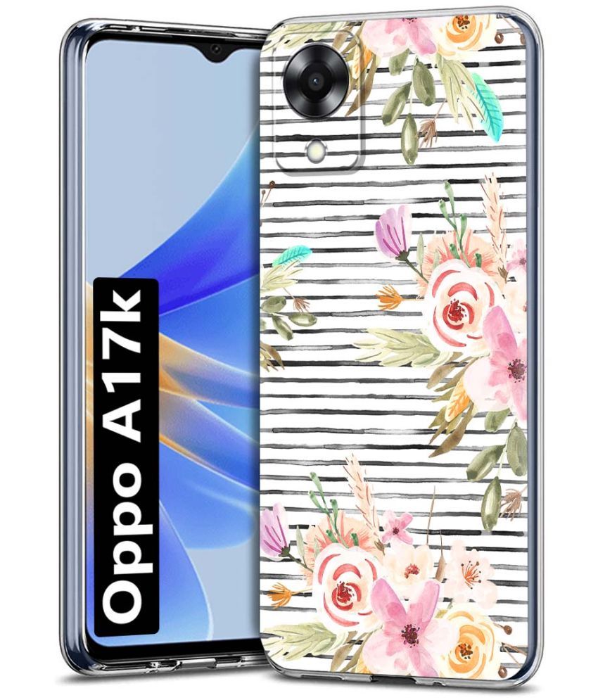     			Fashionury Multicolor Printed Back Cover Silicon Compatible For Oppo A17K ( Pack of 1 )