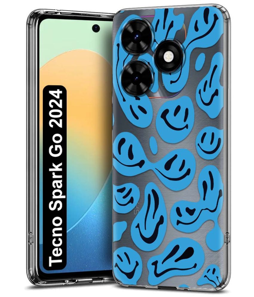     			Fashionury Multicolor Printed Back Cover Silicon Compatible For Tecno Spark Go 2024 ( Pack of 1 )