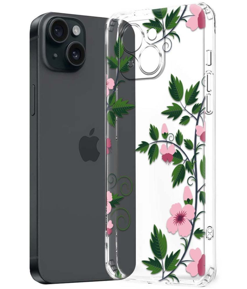     			Fashionury Multicolor Printed Back Cover Silicon Compatible For Apple iPhone 15 Plus ( Pack of 1 )